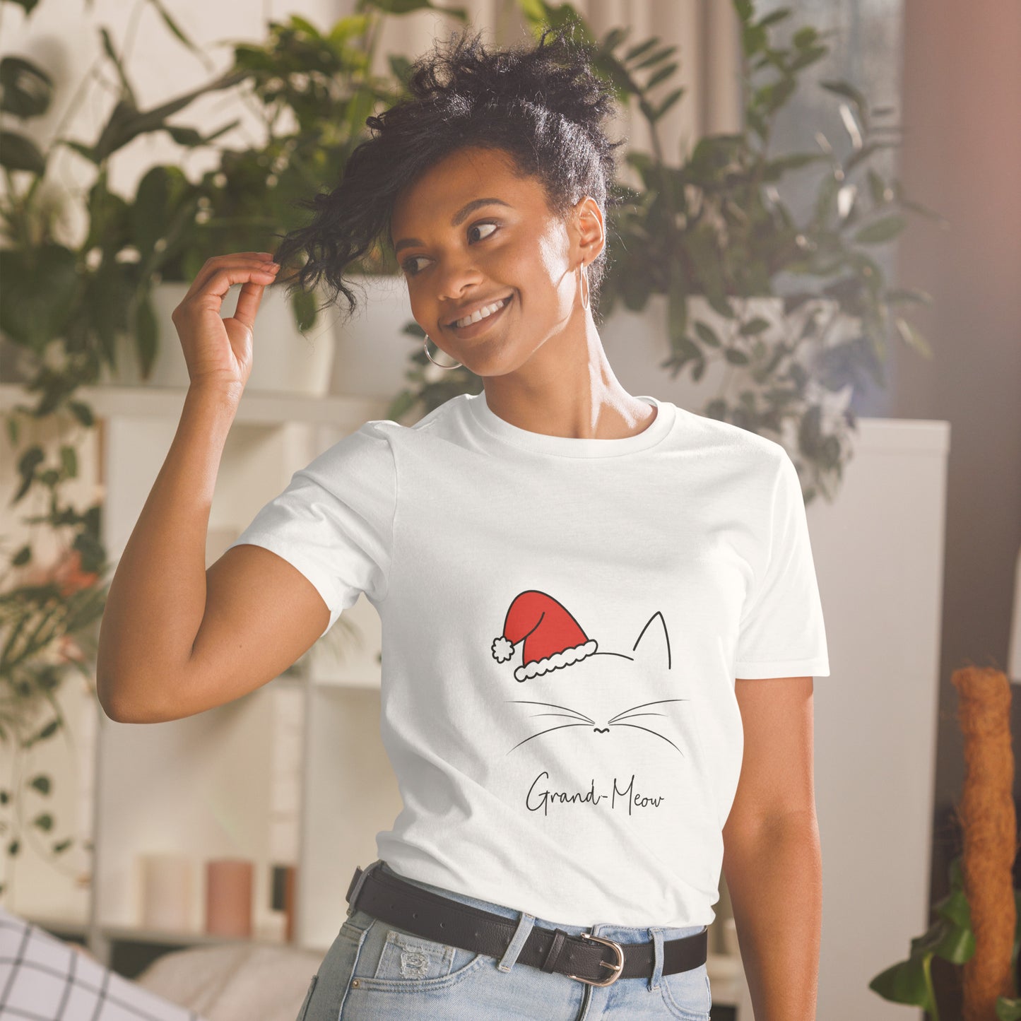 Grand-Meow! Christmas Short-Sleeve Unisex T-Shirt