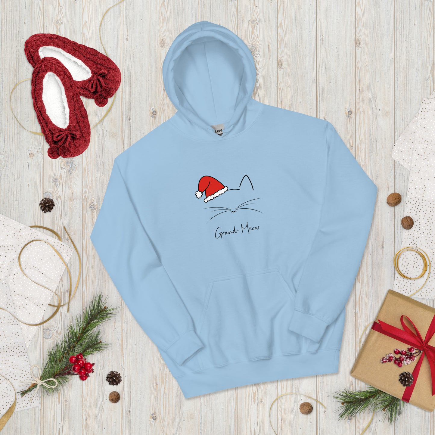 Grand-Meow! Christmas Unisex Hoodie