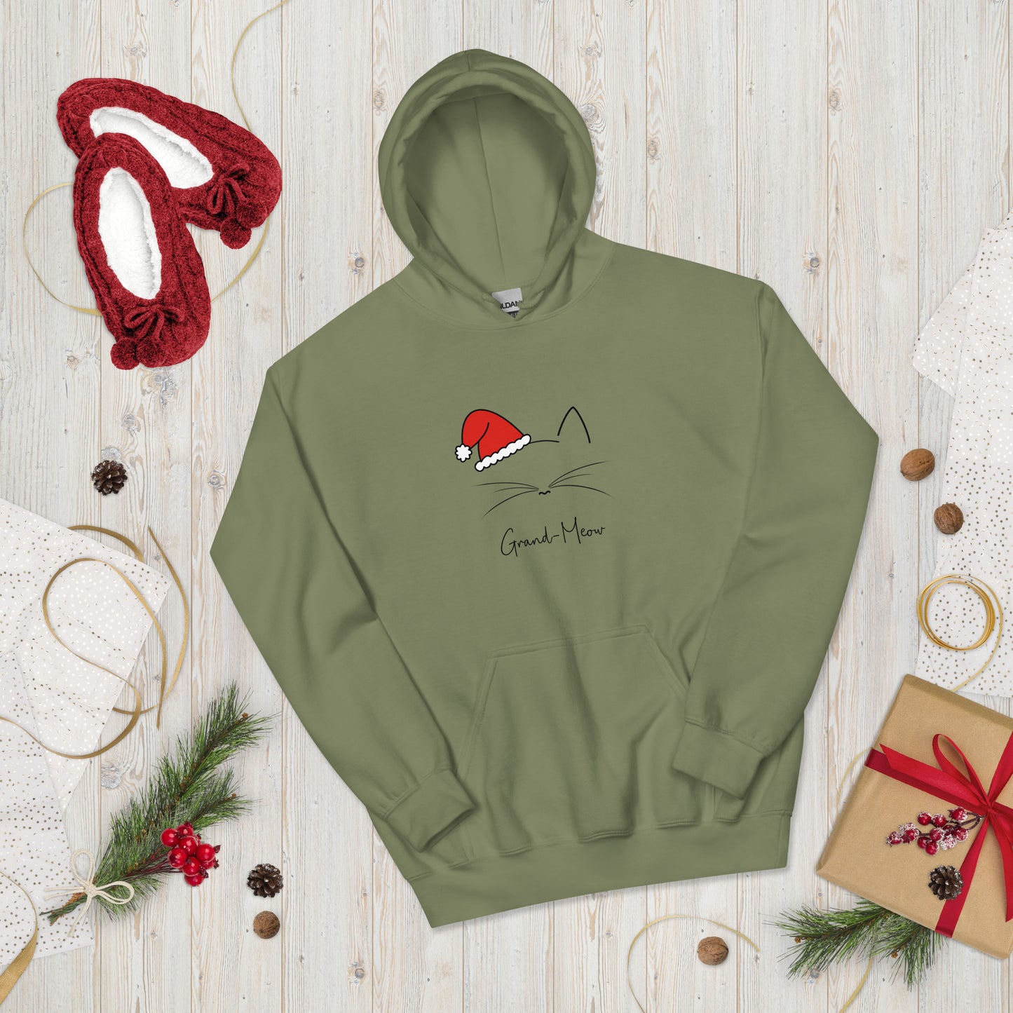 Grand-Meow! Christmas Unisex Hoodie