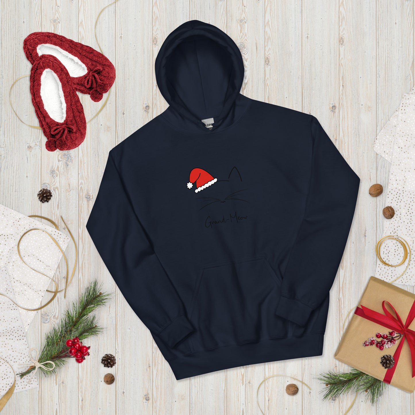 Grand-Meow! Christmas Unisex Hoodie