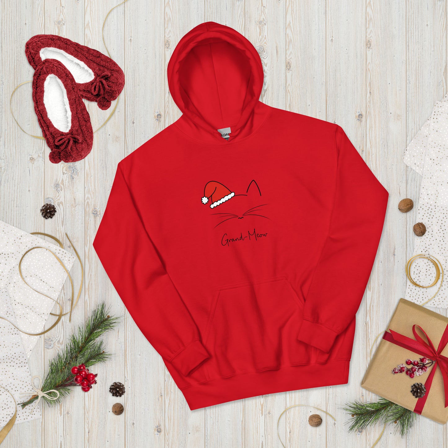 Grand-Meow! Christmas Unisex Hoodie