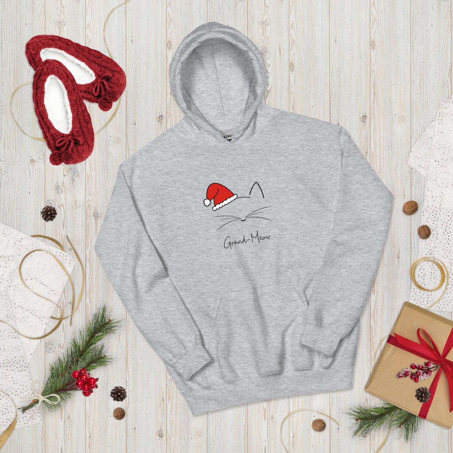Grand-Meow! Christmas Unisex Hoodie